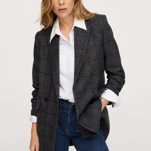 Mango - Wool double-breasted coat - New